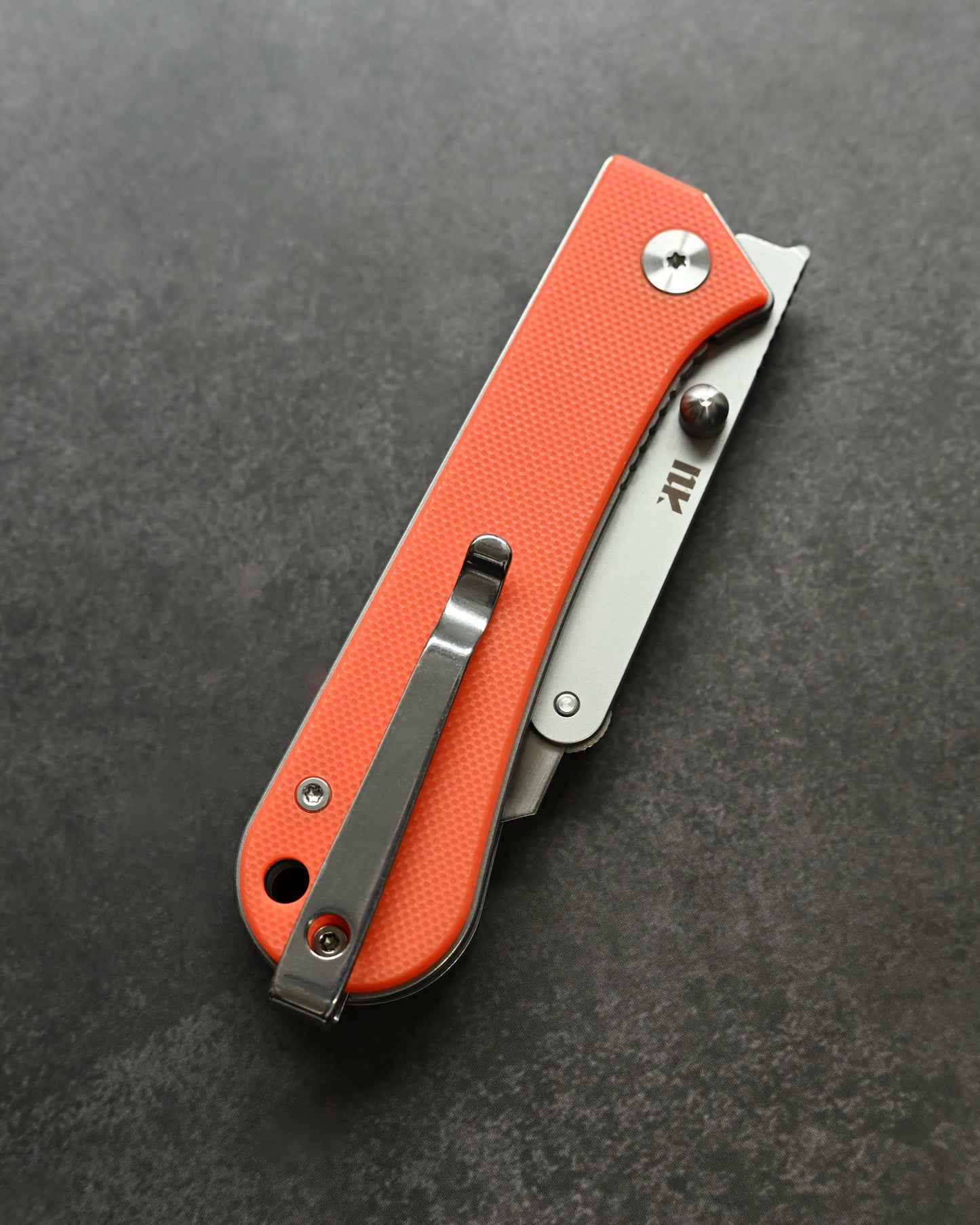NUKNIVES Orange G10 Handle Quick-Open Replaceable Blade Utility Knife | Kumpanter U23