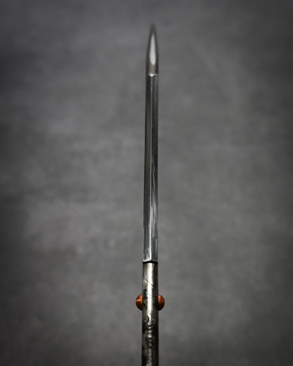 Yukio Nibu – One-Off Custom Knife R8-12 Reclaimed Mantetsu Sword Fragment (1940)