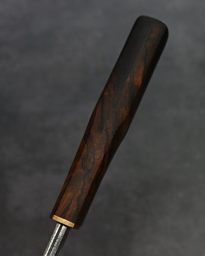 Sunizumi Knives “Little Brown” Full Custom Outdoor Bunka Knife SPG2 Damascus (#6)