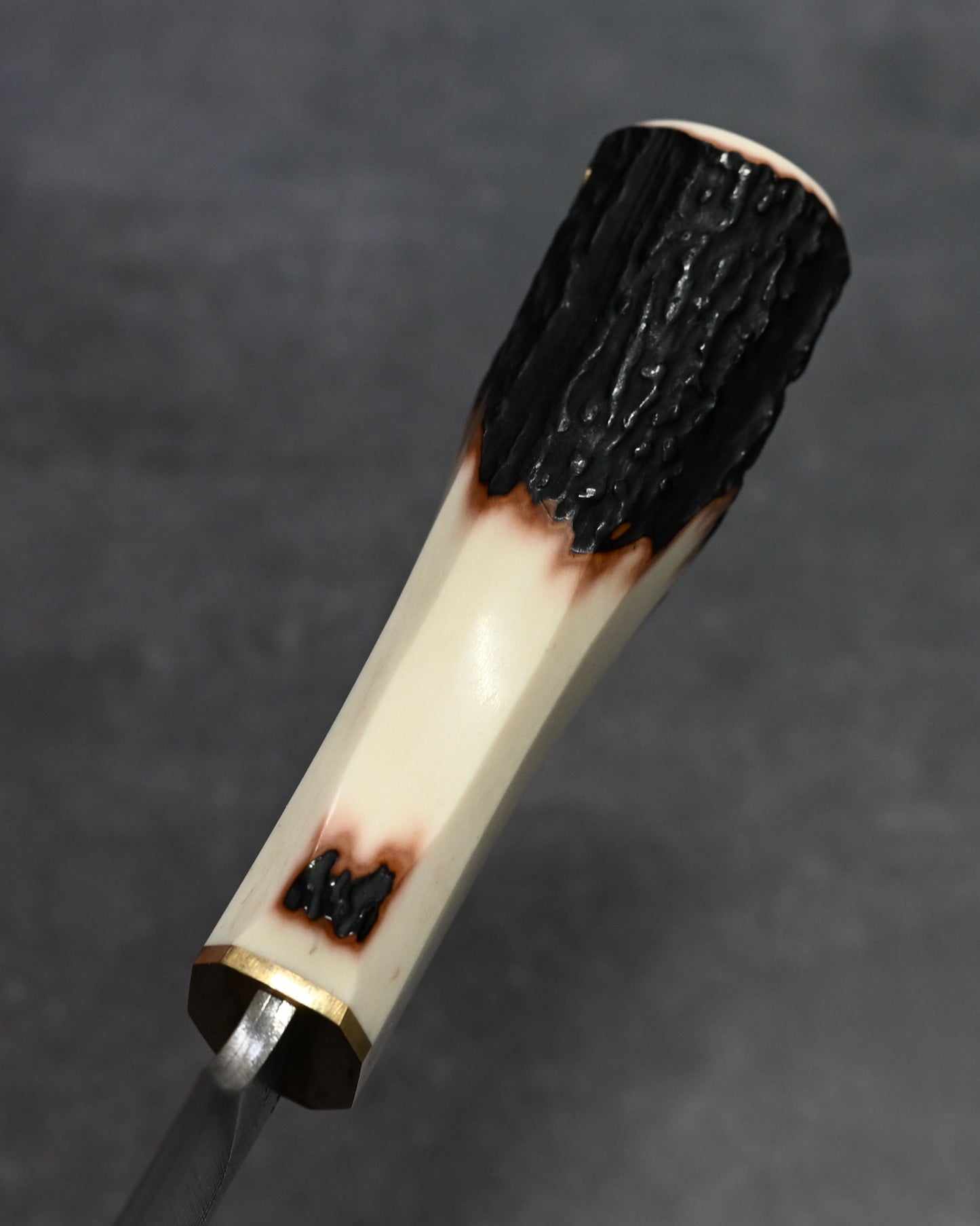 Sunizumi Knives “Little Brown” Full Custom Outdoor Bunka Knife Ginsan Damascus (#7)