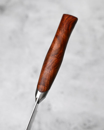 Japan Made Hiroshi Saito Handmade SG2 Chef Knife｜Karin Wood Handle｜Hand-Brushed Blade