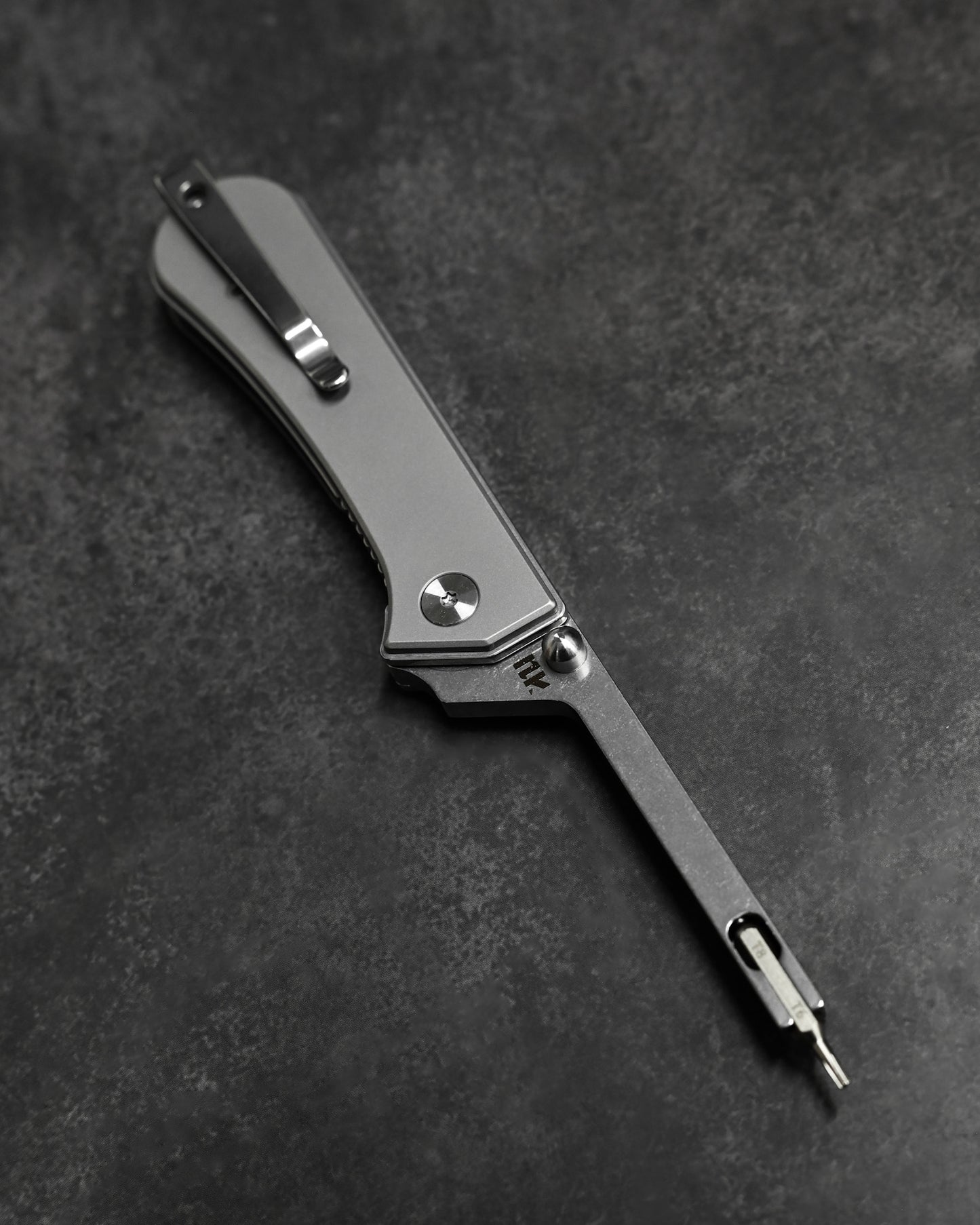 NUKNIVES T33 Multi-Functional Folding Screwdriver – Titanium Alloy Handle (Includes EDC Pouch)