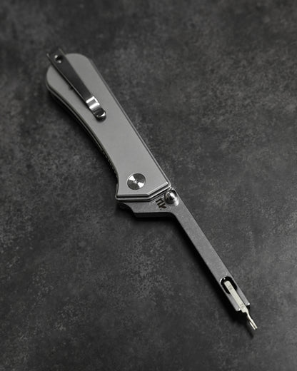 NUKNIVES T33 Multi-Functional Folding Screwdriver – Titanium Alloy Handle (Includes EDC Pouch)