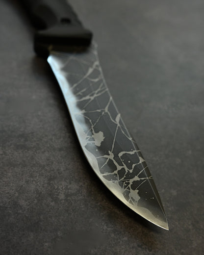 Limited Edition｜Kiku Matsuda “Nebura”｜OU-31 Outdoor Fixed Blade｜150 mm Blade｜Black G10 Handle｜Handmade in Japan
