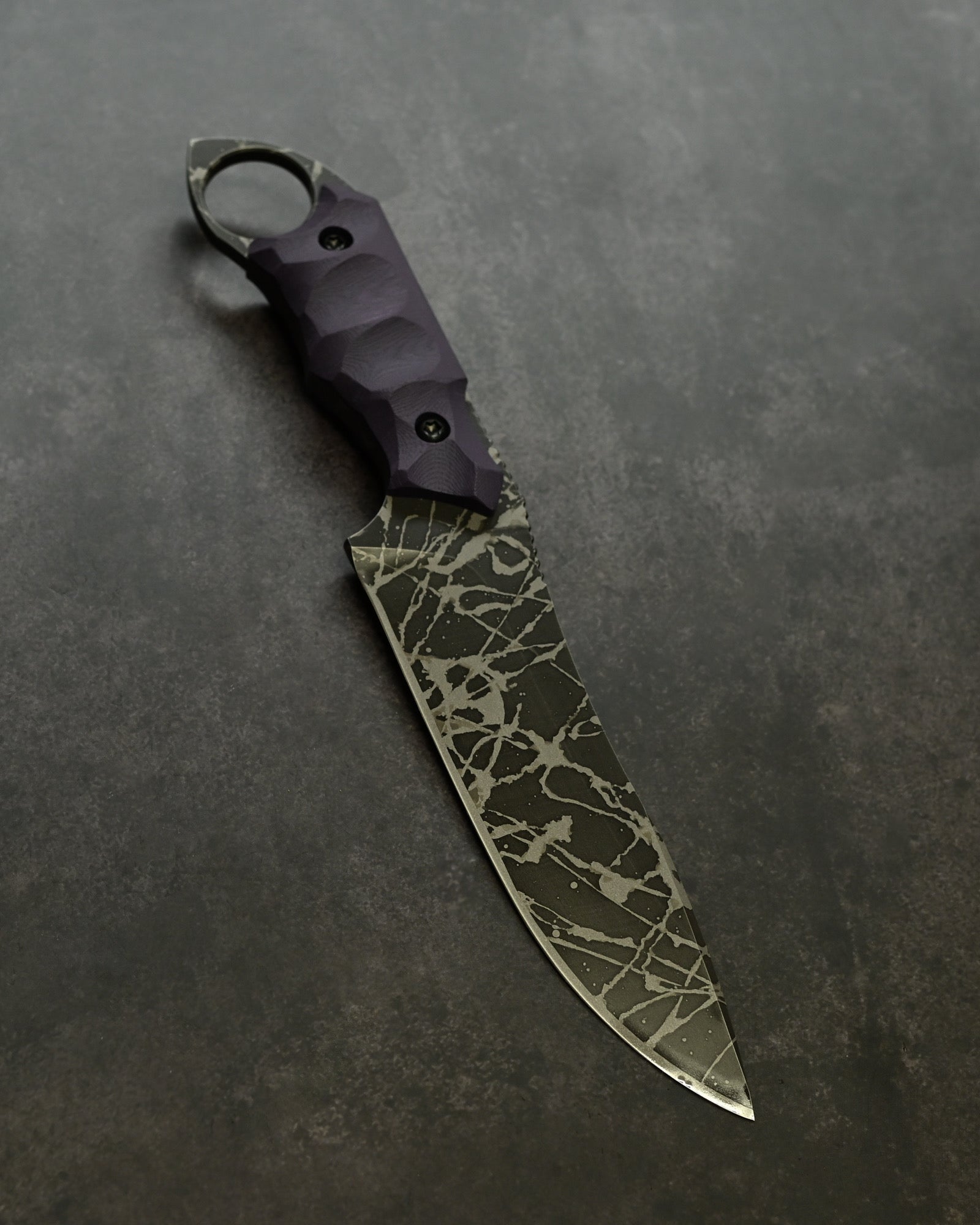 数量限定マサユキBadger（バジャー）—— OU-31鋼 × パープルG10ハンドル
