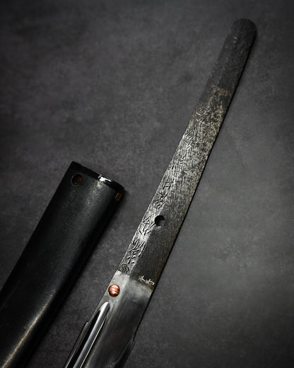 Yukio Nibu – One-Off Custom Knife R8-14 Reclaimed Seki Military Sword Fragment