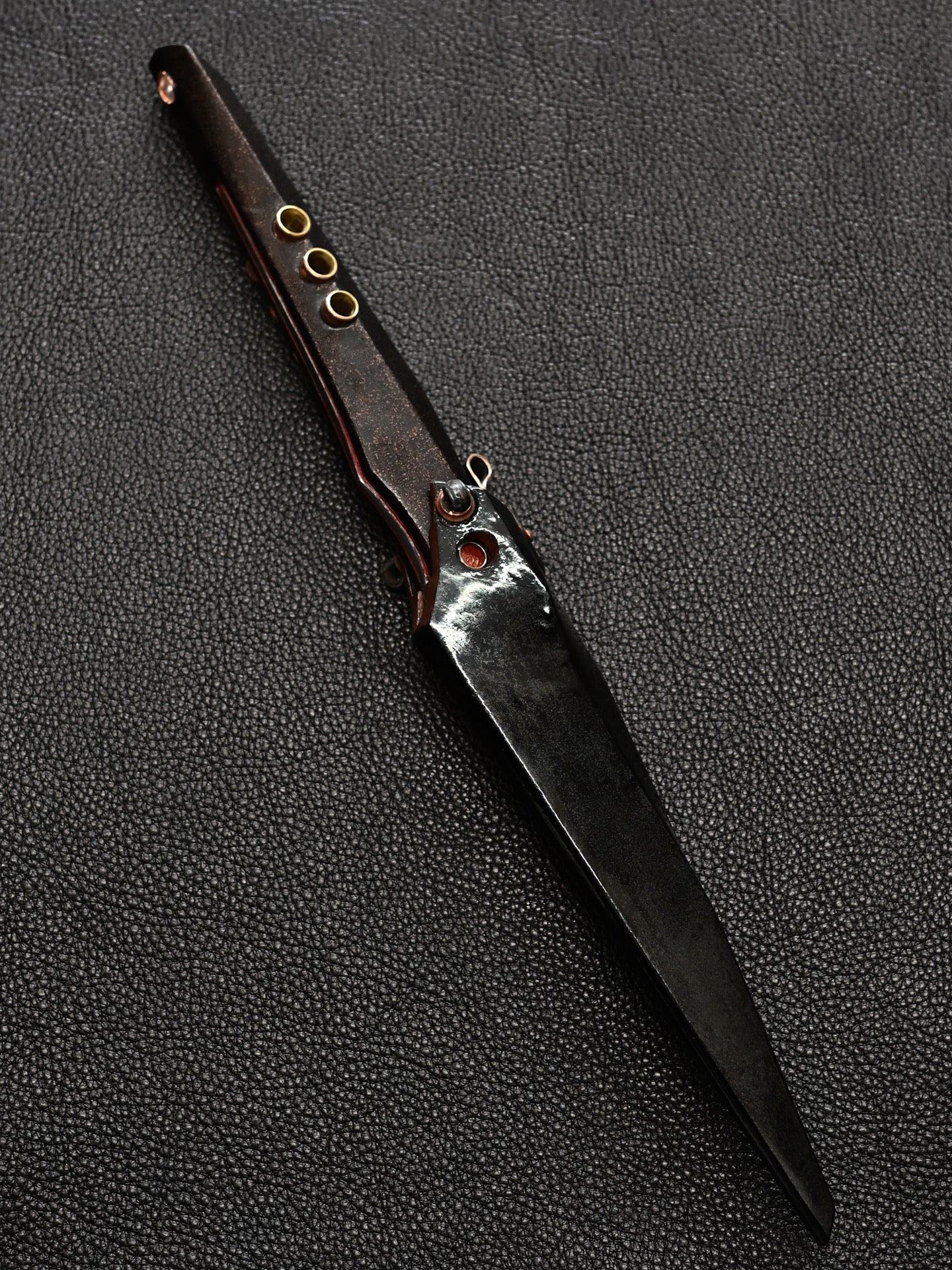 Recommended Artist Yukio Nibu One-Off Custom Knife No. R7-24 Reclaimed Japanese Sword Fragment