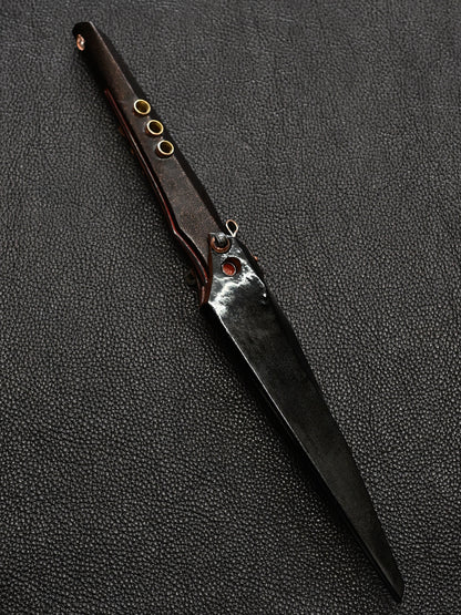 Recommended Artist Yukio Nibu One-Off Custom Knife No. R7-24 Reclaimed Japanese Sword Fragment