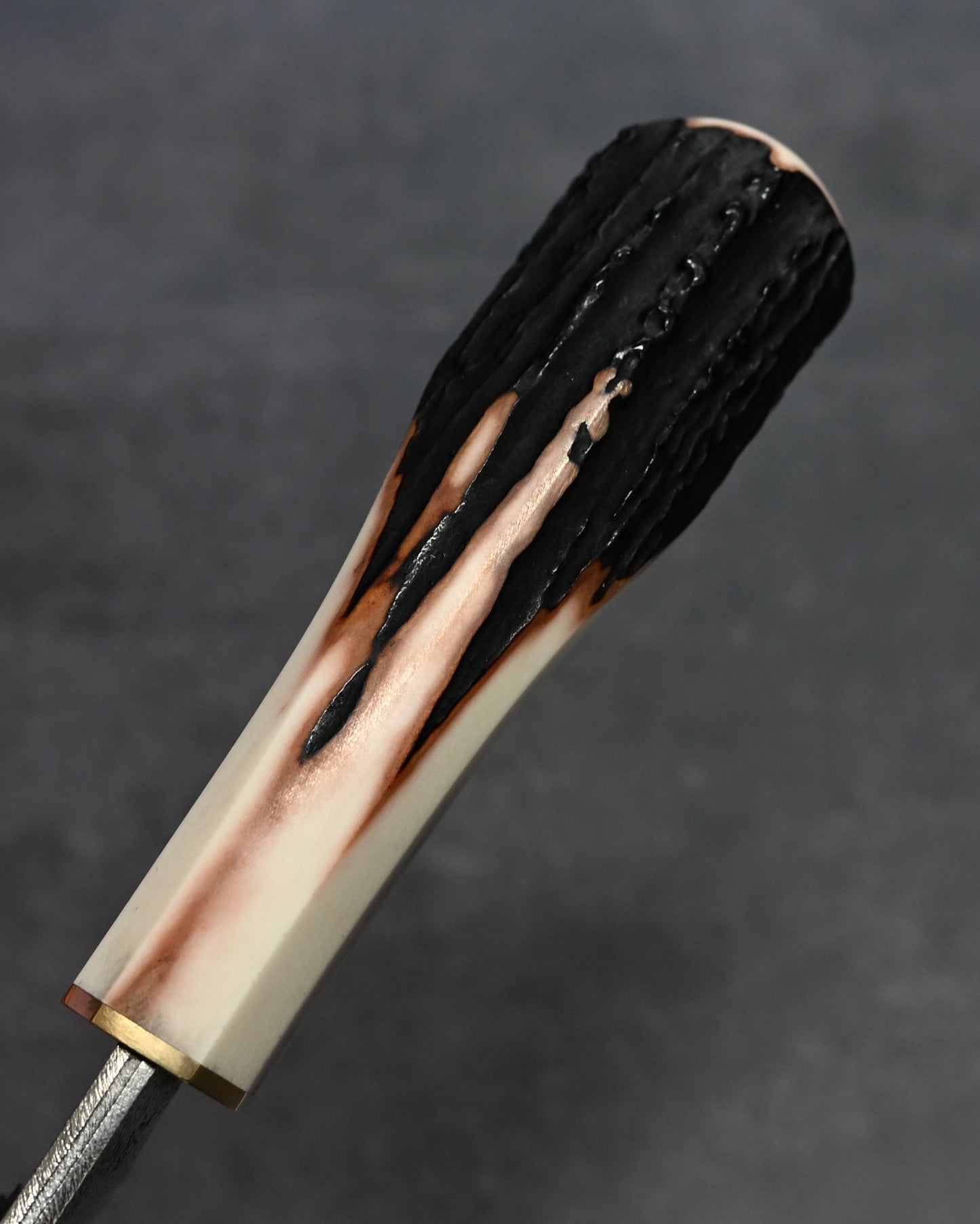 Sunizumi Knives “Little Brown” Full Custom Outdoor Bunka Knife Ginsan Damascus (#7)