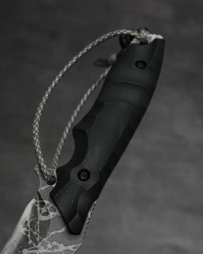Kikuknives Kiku Matsuda Custom Knife
“Bastard Blade Racing” Outdoor Knife – OU-31 Steel