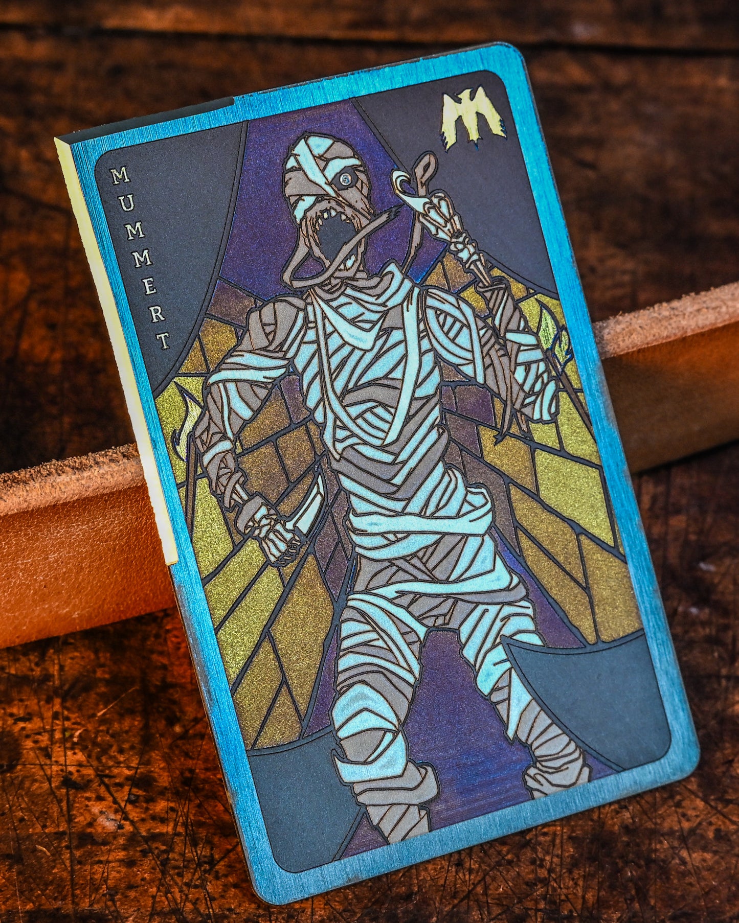 Mummert Knives Ancient Egyptian-Themed Titanium Card Knife Set – A Symbol of Justice and Protection