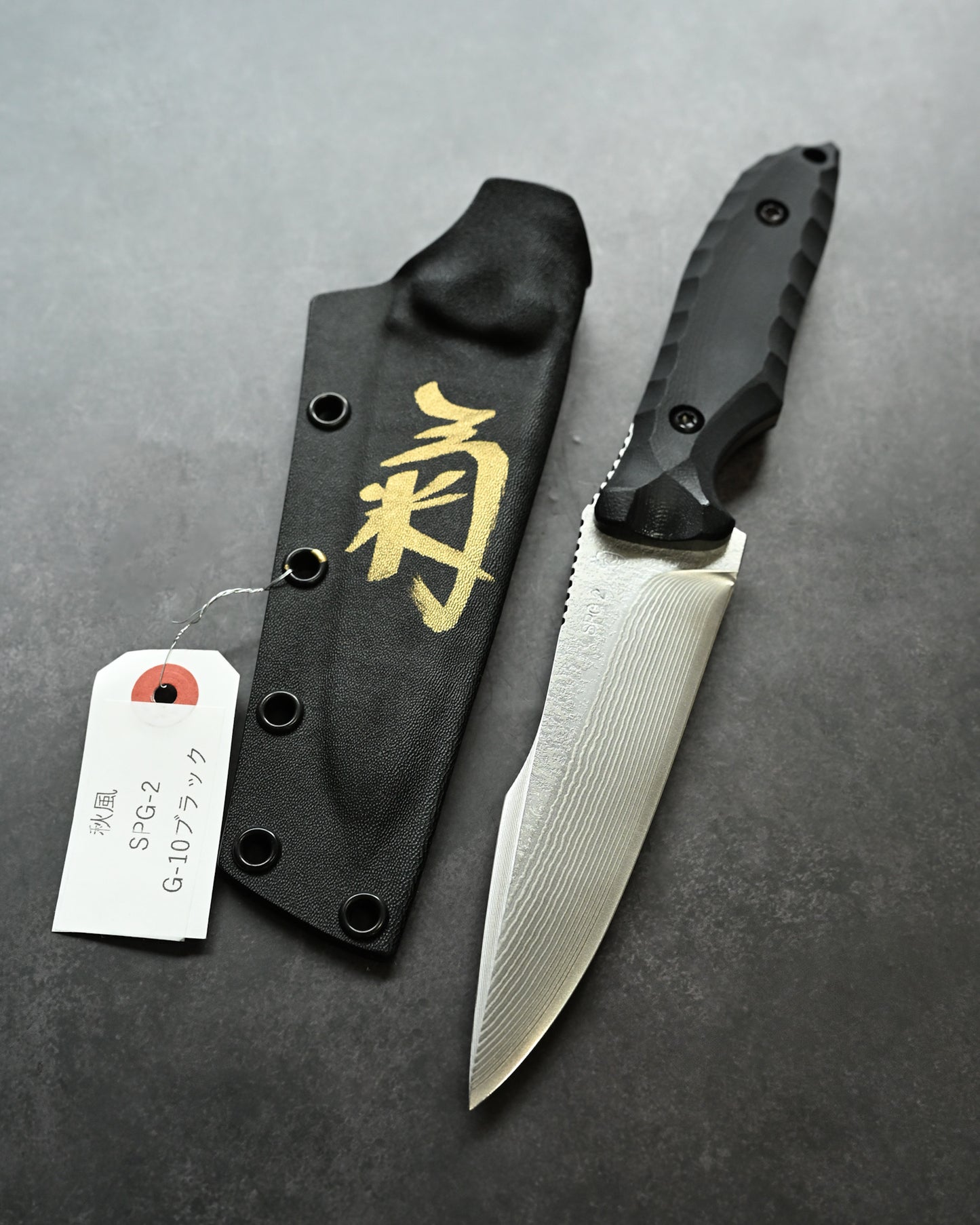 Ultra-Rare｜Lake Biwa Exhibition Model｜Kiku Matsuda “Aki Kaze”｜SPG2 Laminated Outdoor Fixed Blade｜G10 black Handle