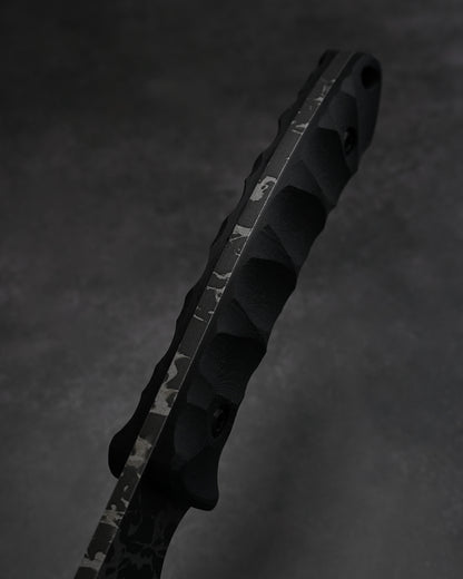 KIKUKNIVES HIEI W Rare Ginza Exhibition Edition – OU-31 Steel, Black G10 Handle, Personally Signed
