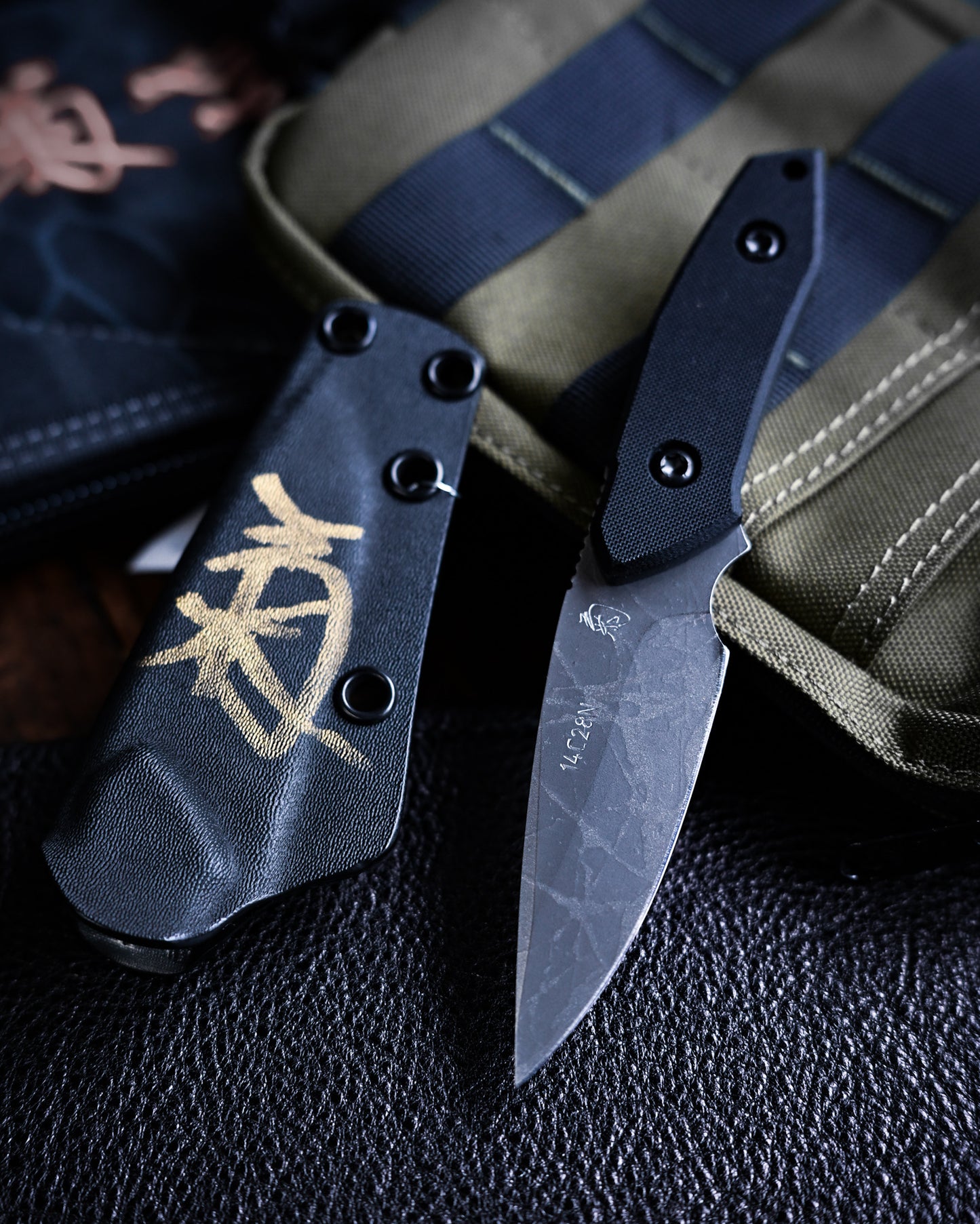 Kiku Knives 松田菊男 シン-カジカ カスタムアウトドアナイフ 14C28Nブレード