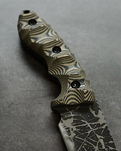 Kikuknives Suwa (諏訪 / スワ) | OU-31 Steel × G-10 Layered Handle | Kiku Matsuda Custom Knife