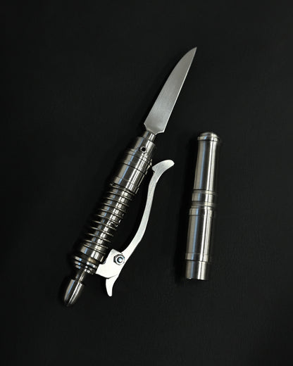 Hidetoshi Nakayama “Bolt-Action Tactical Knife” — A Fusion of Pen Mechanics and Blade Precision