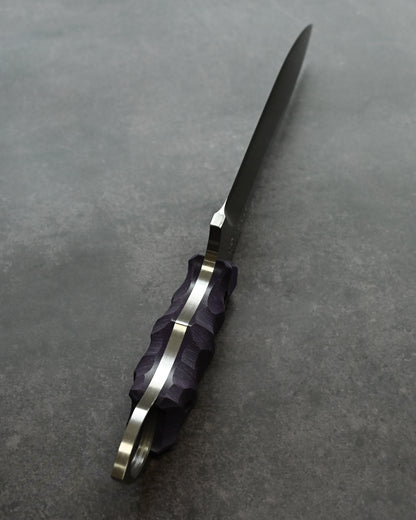 Kikuknives Badger | SPG-2 × Purple G10 | Masayuki Custom Knife [KIKU-BAG]