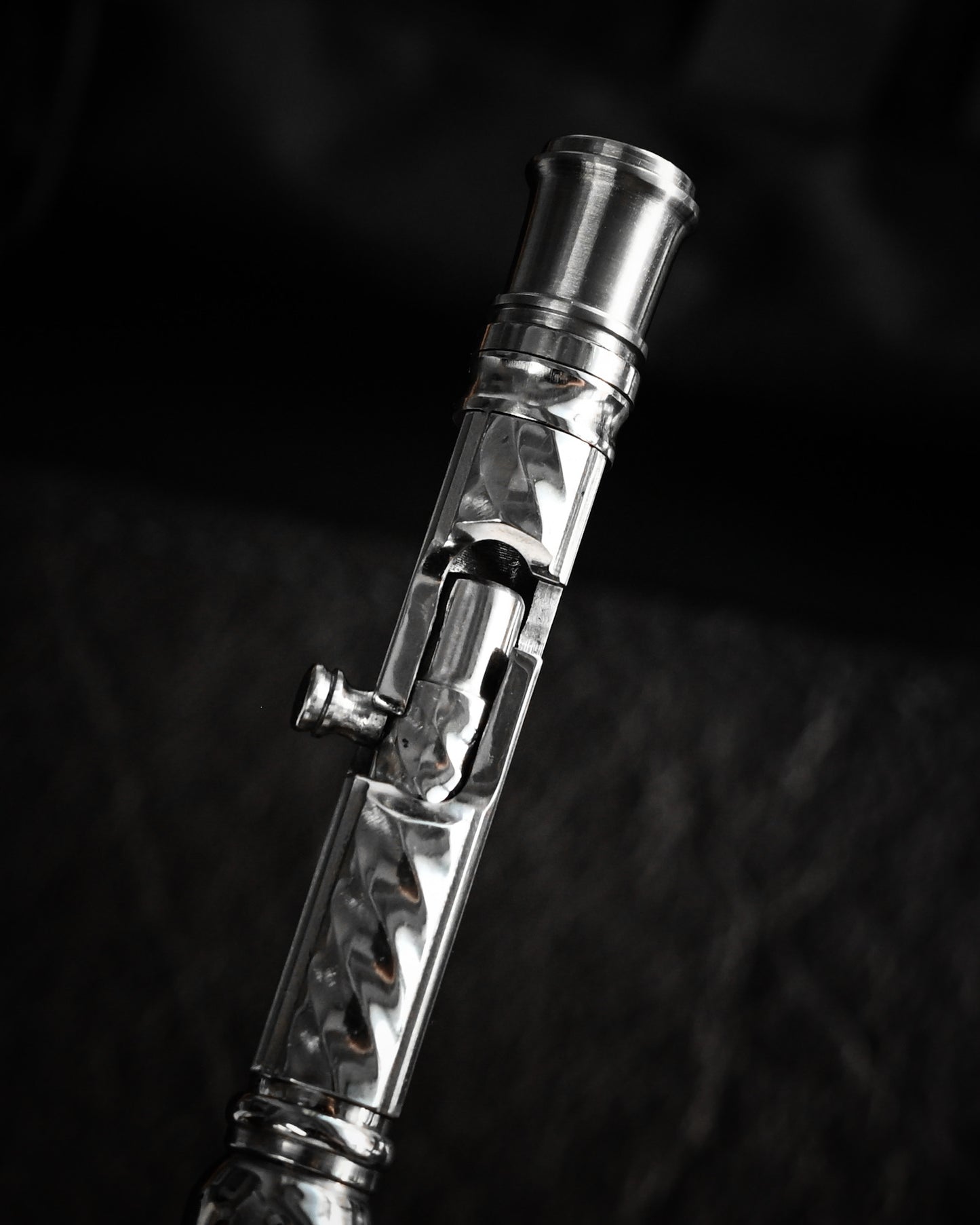 Hidetoshi Nakayama Custom Tactical Pen  Twist Pattern Body ＋Damascus Blade Head