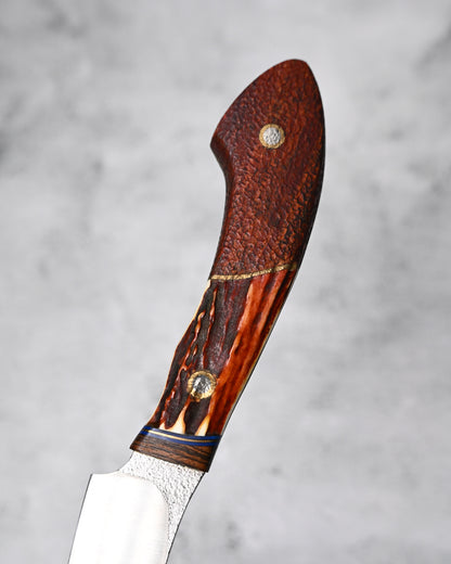Japan Made Yoshio Sugiyama Handmade VG10 Chef Knife｜Deer Antler & Rosewood Handle