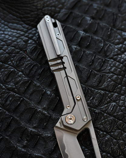 TACRAY DT03 Folding Cooking Knife (Titanium Handle | SRS13 Blade)