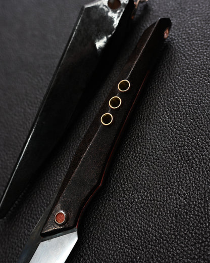 Recommended Artist Yukio Nibu One-Off Custom Knife No. R7-24 Reclaimed Japanese Sword Fragment