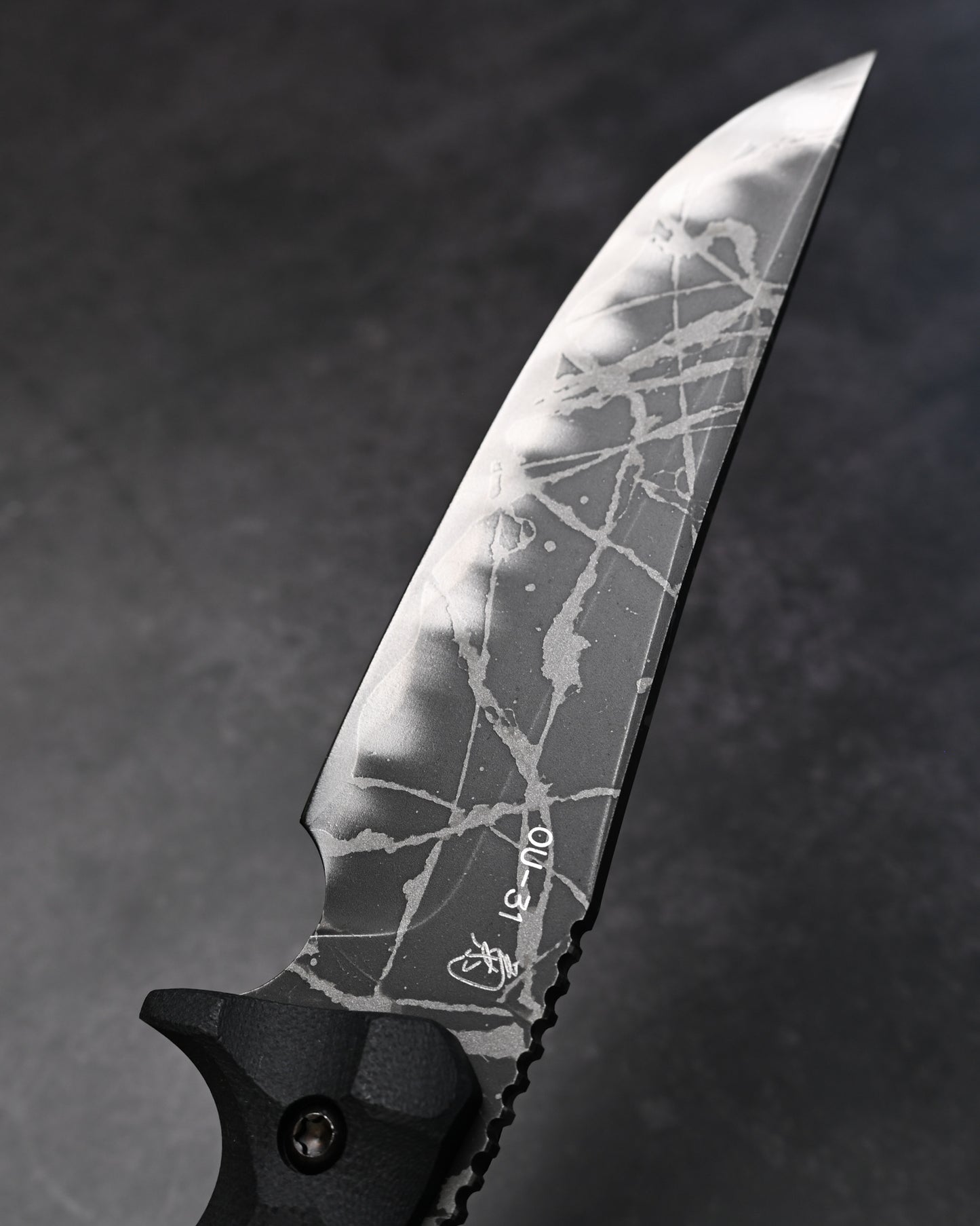 Rare Kiku Knives by Kikuo Matsuda “Betsu Kamui” Custom Outdoor Knife – OU-31 Blade