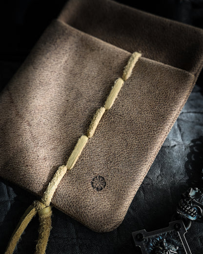 Made in Japan Wtopia × Etsurin Handmade Custom 2-in-1 Knife / Tool Storage Pouch – Camel Leather