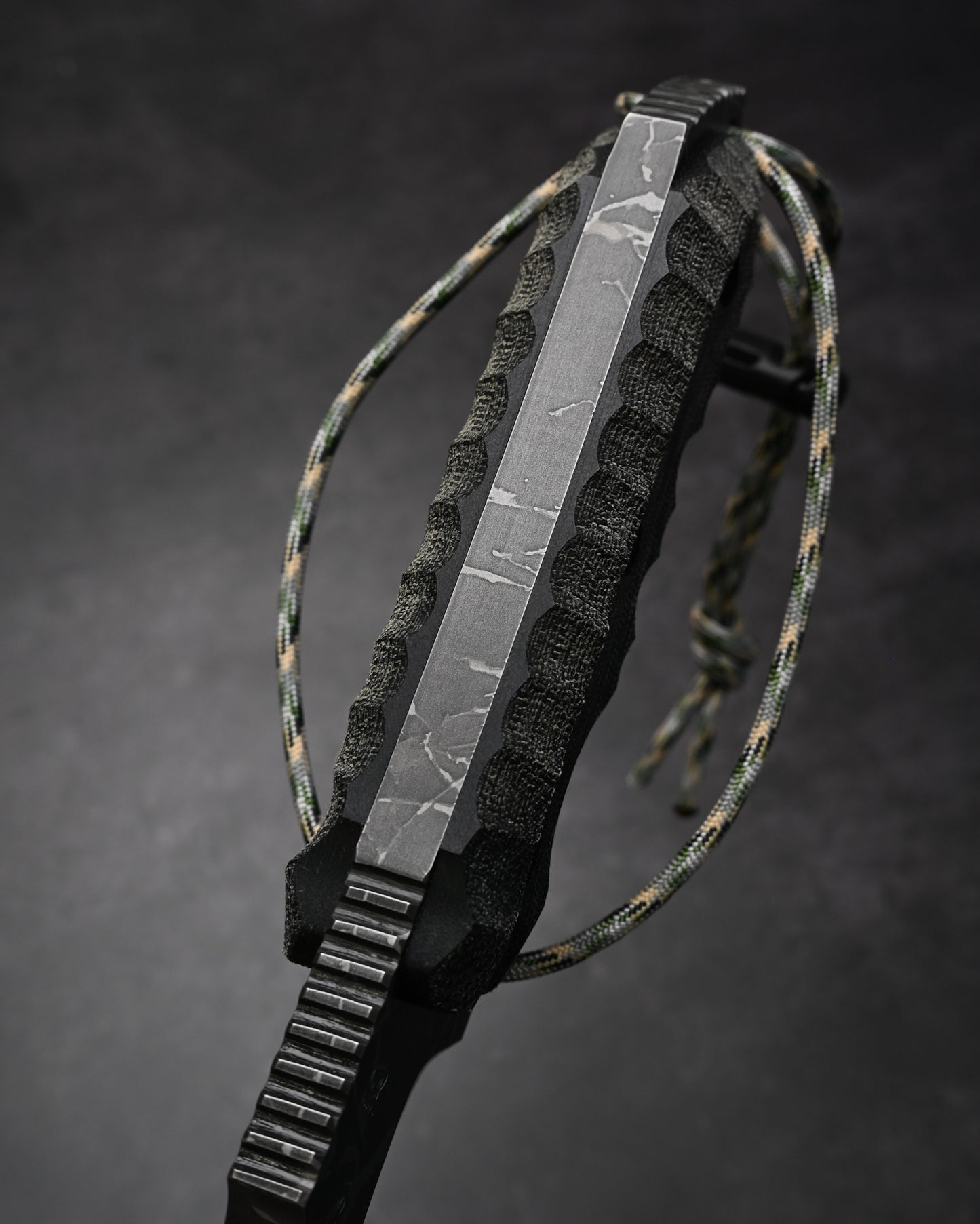 極めて希少 Kiku Knives 松田菊男 雷神 極厚刃カスタムアウトドアナイフ OU-31ブレード