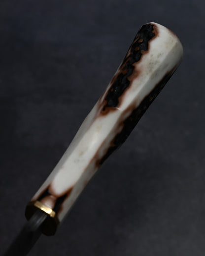 Sunizumi knives “Little Brown ” Full Custom Outdoor Bunka Knife R2 Damascus (#3）