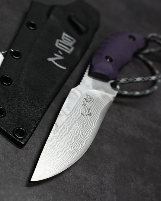 Kikuknives Kiku Matsuda Custom Knife
“Minimalist Forged” Outdoor Knife – SPG-2 Laminated Steel (Forged Version)