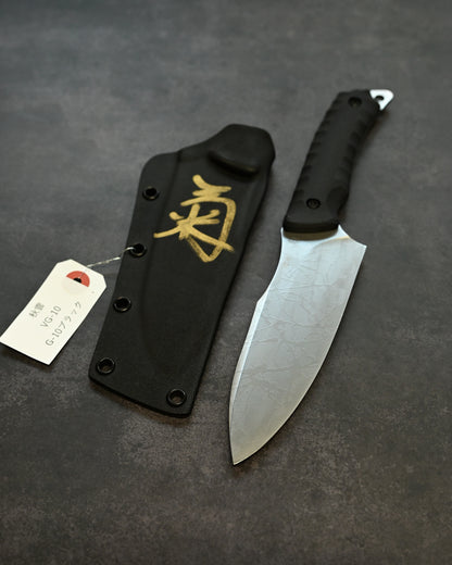 Limited Edition｜Aki-gumo｜VG-10 Outdoor Chef Knife｜Ideal for Camping, Bushcraft & Cooking｜Handmade by Kiku Matsuda