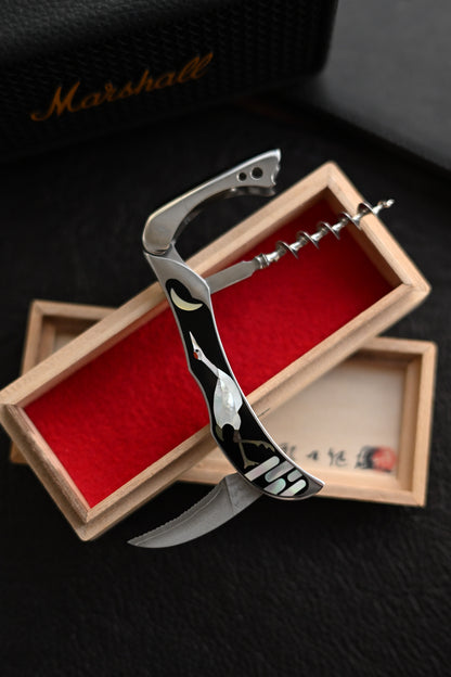 Ikuo Nagata One-Off｜Red-Crowned Crane Wine Opener Knife