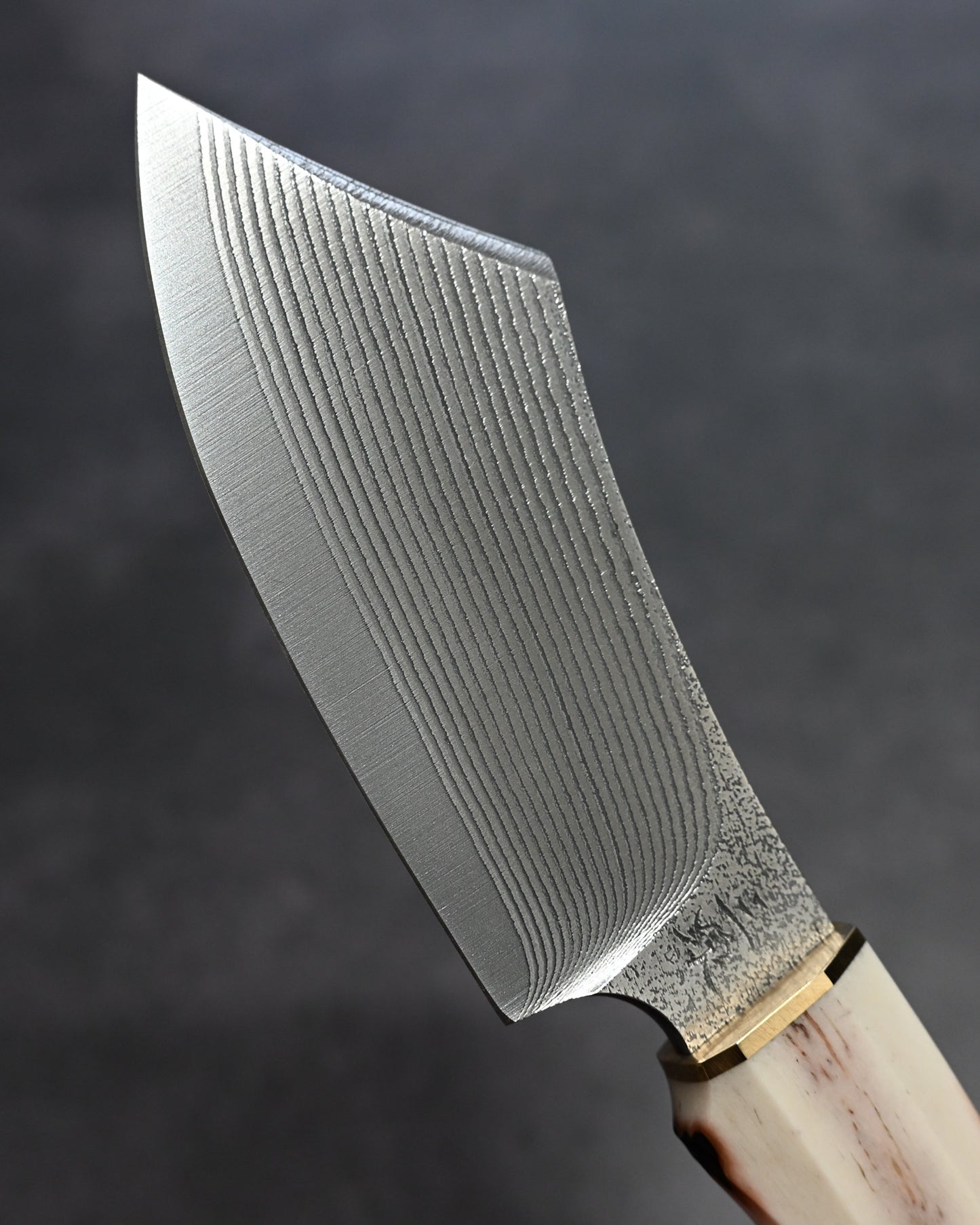 Sunizumi Knives “Little Brown” Full Custom Outdoor Bunka Knife Ginsan Damascus (#7)