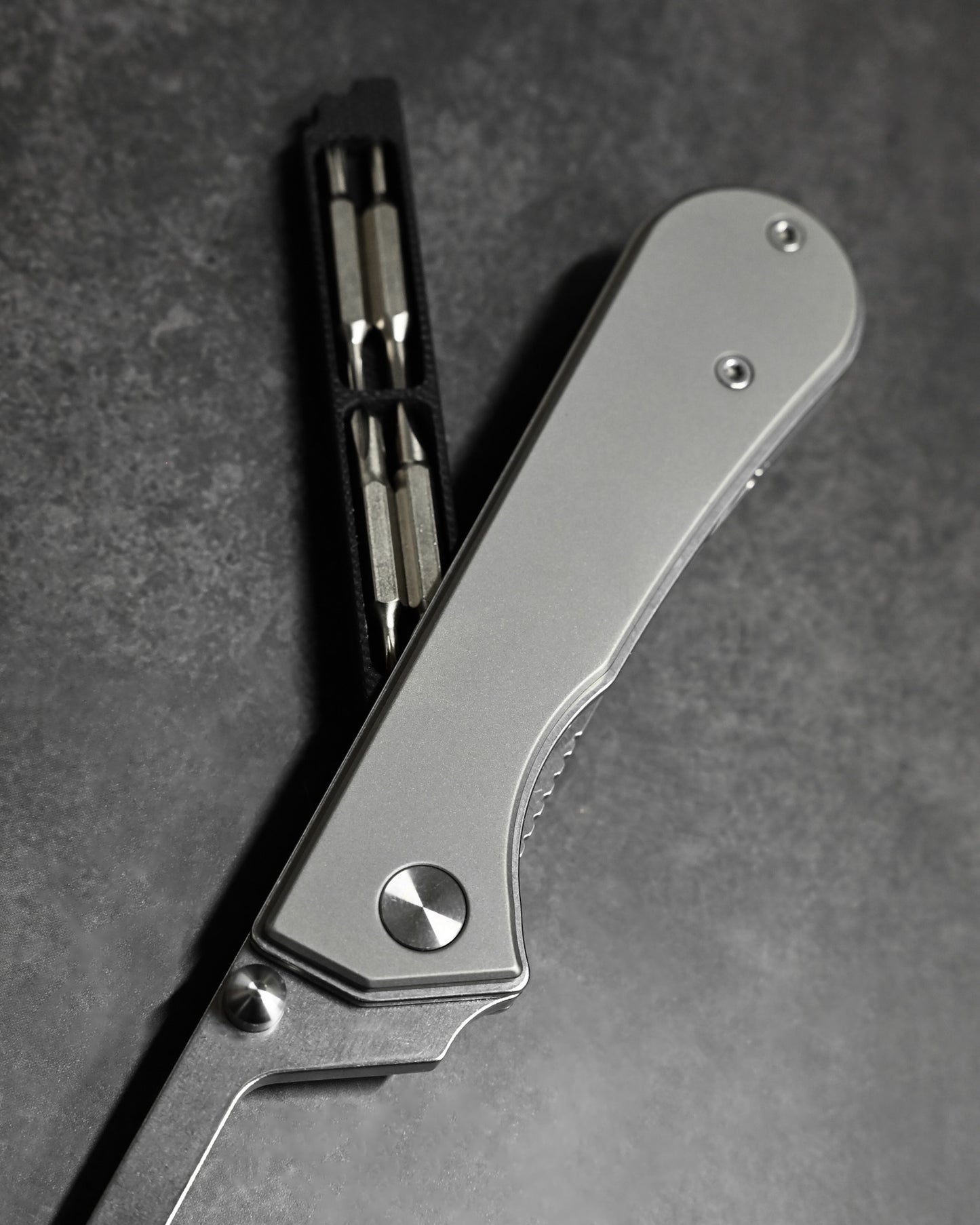 NUKNIVES T33 Multi-Functional Folding Screwdriver – Titanium Alloy Handle (Includes EDC Pouch)