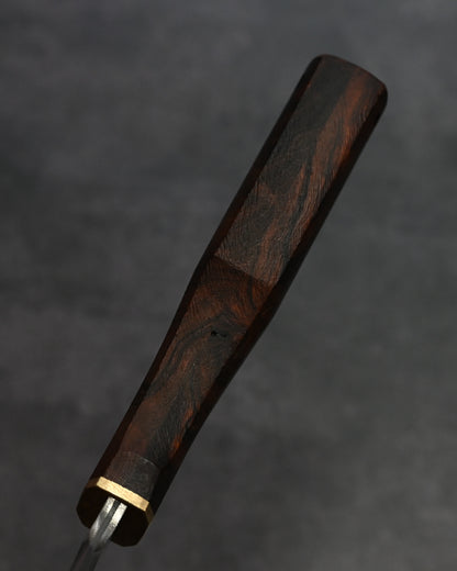 Sunizumi Knives “Little Brown” Full Custom Outdoor Bunka Knife Ginsan Damascus (#10)