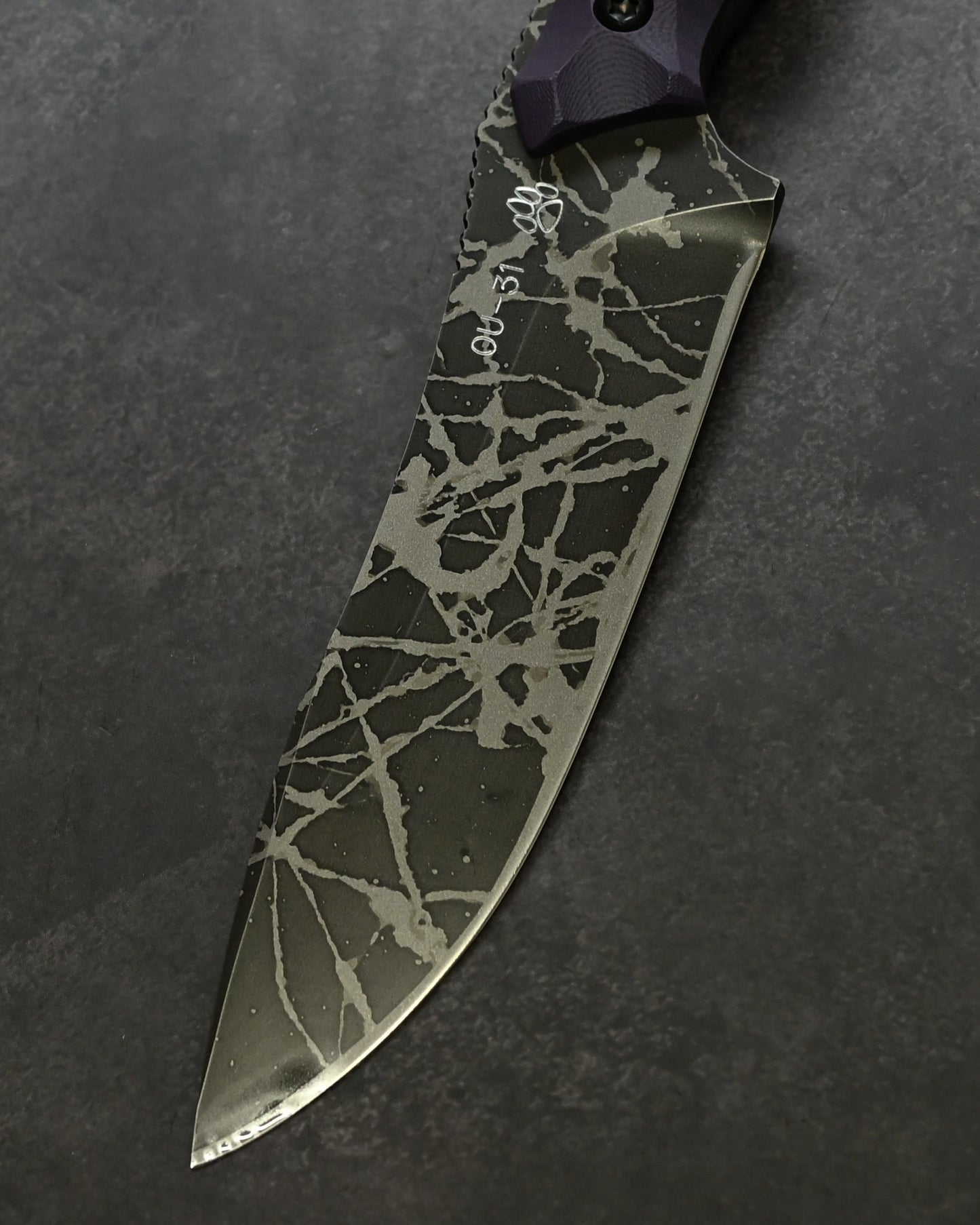 Limited Edition | Masayuki “Badger” — OU-31 Steel × Purple G10 Handle | KIKU-BAG