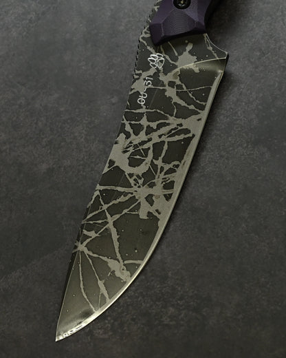 Limited Edition | Masayuki “Badger” — OU-31 Steel × Purple G10 Handle | KIKU-BAG