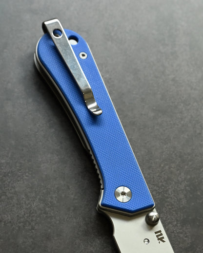 NUKNIVES G10 Blue Handle Quick-Open Replaceable Blade Utility Knife | Kumpanter U23