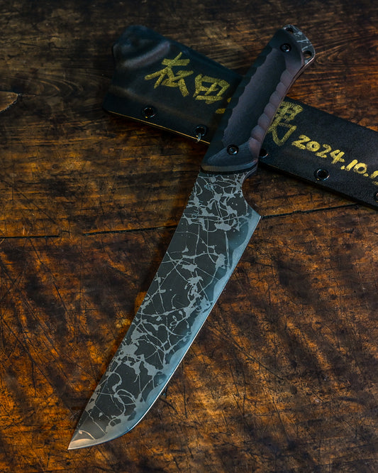 Kiku Knives Tanba - Outdoor Camping Knife Crafted by Master Artisan Kikuo Matsuda