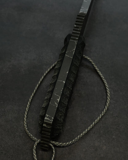 Extremely Rare | Kiku Matsuda “Raijin” — OU-31 Steel Blade × Black Canvas Micarta Handle
