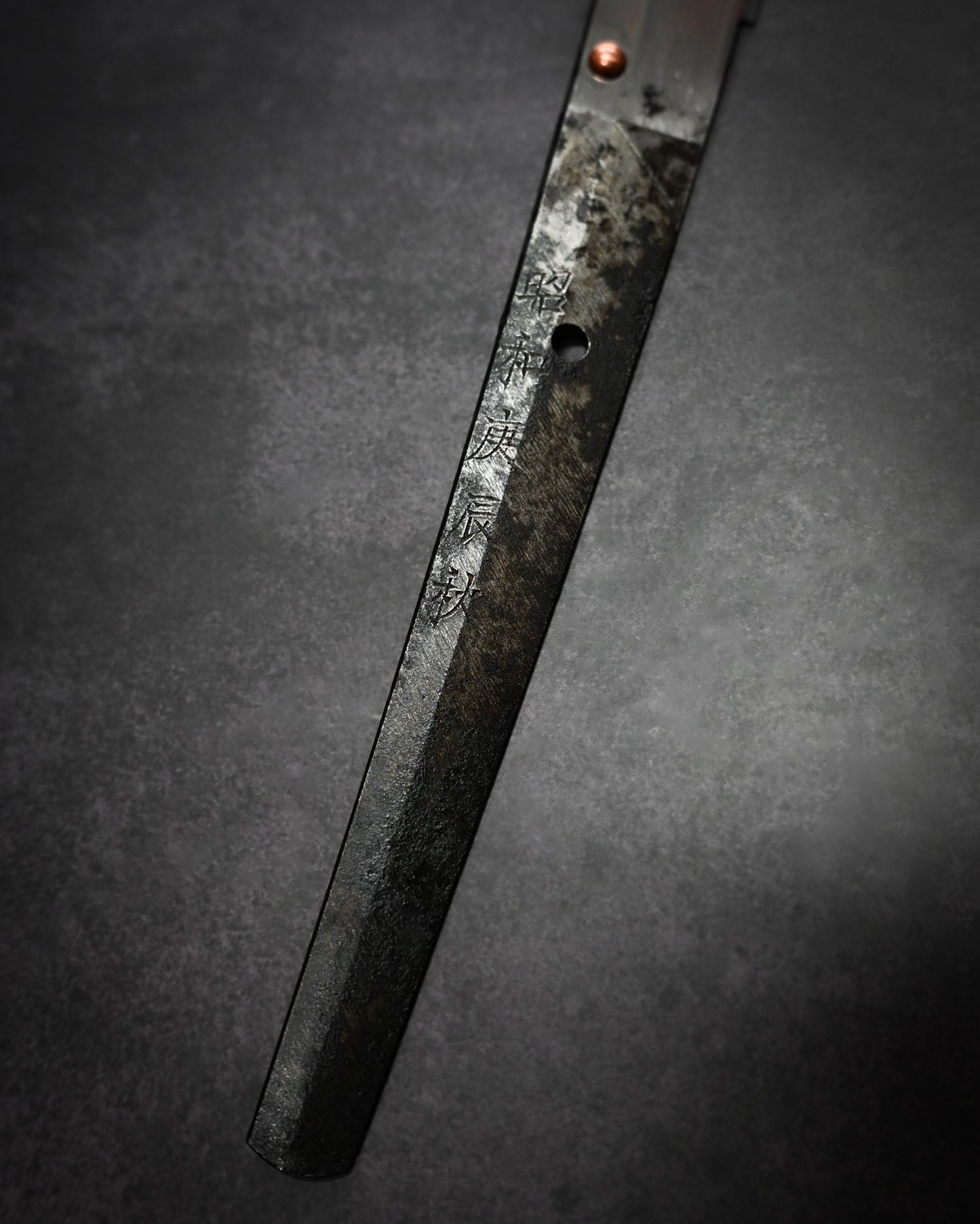 Yukio Nibu – One-Off Custom Knife R8-12 Reclaimed Mantetsu Sword Fragment (1940)