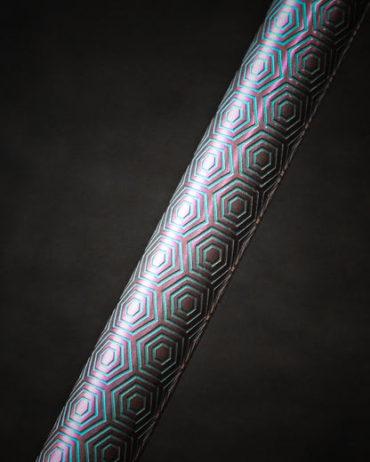 TACRAY Titanium Bolt Action Pen   Honeycomb Pattern