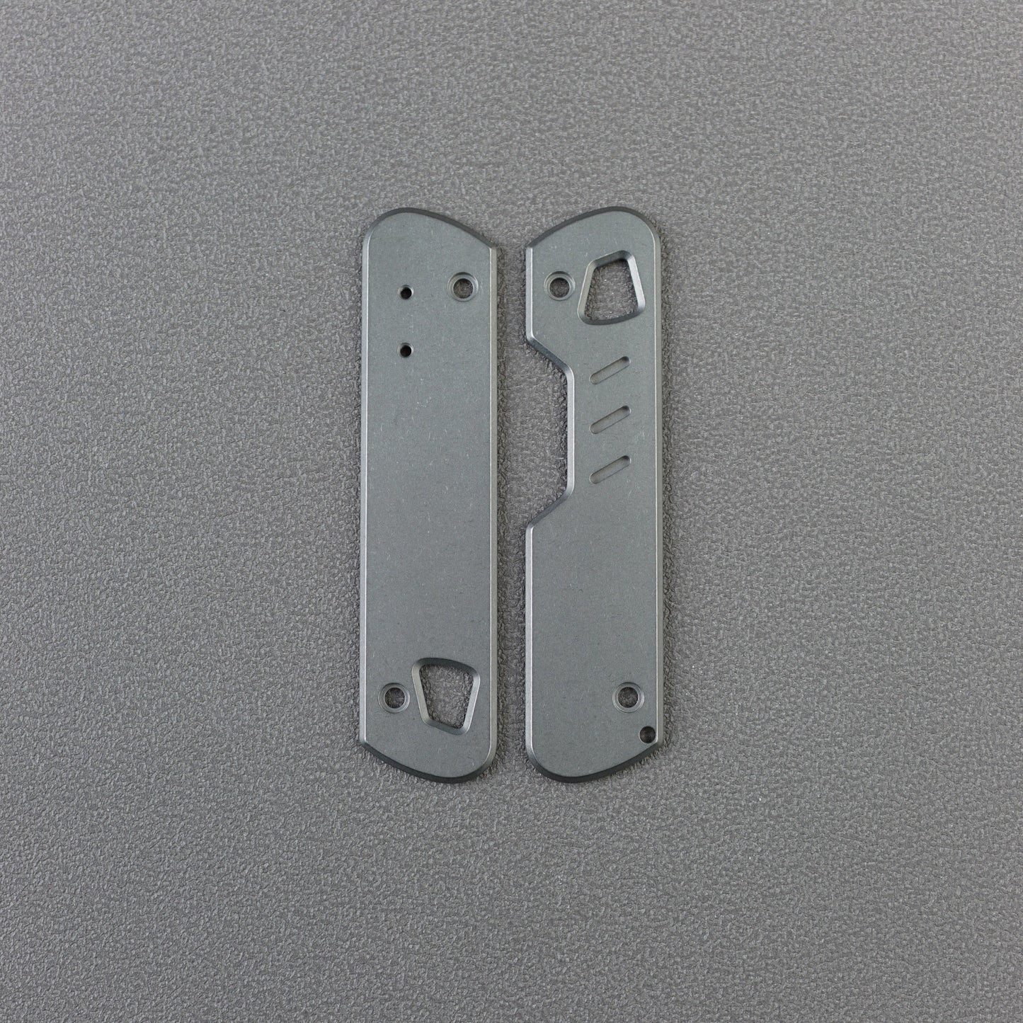 TC4 Titanium Handle Scale Set Compatible with T4 for DIY Replacement Stonewashed finish