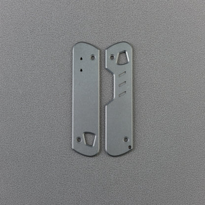 TC4 Titanium Handle Scale Set Compatible with T4 for DIY Replacement Stonewashed finish