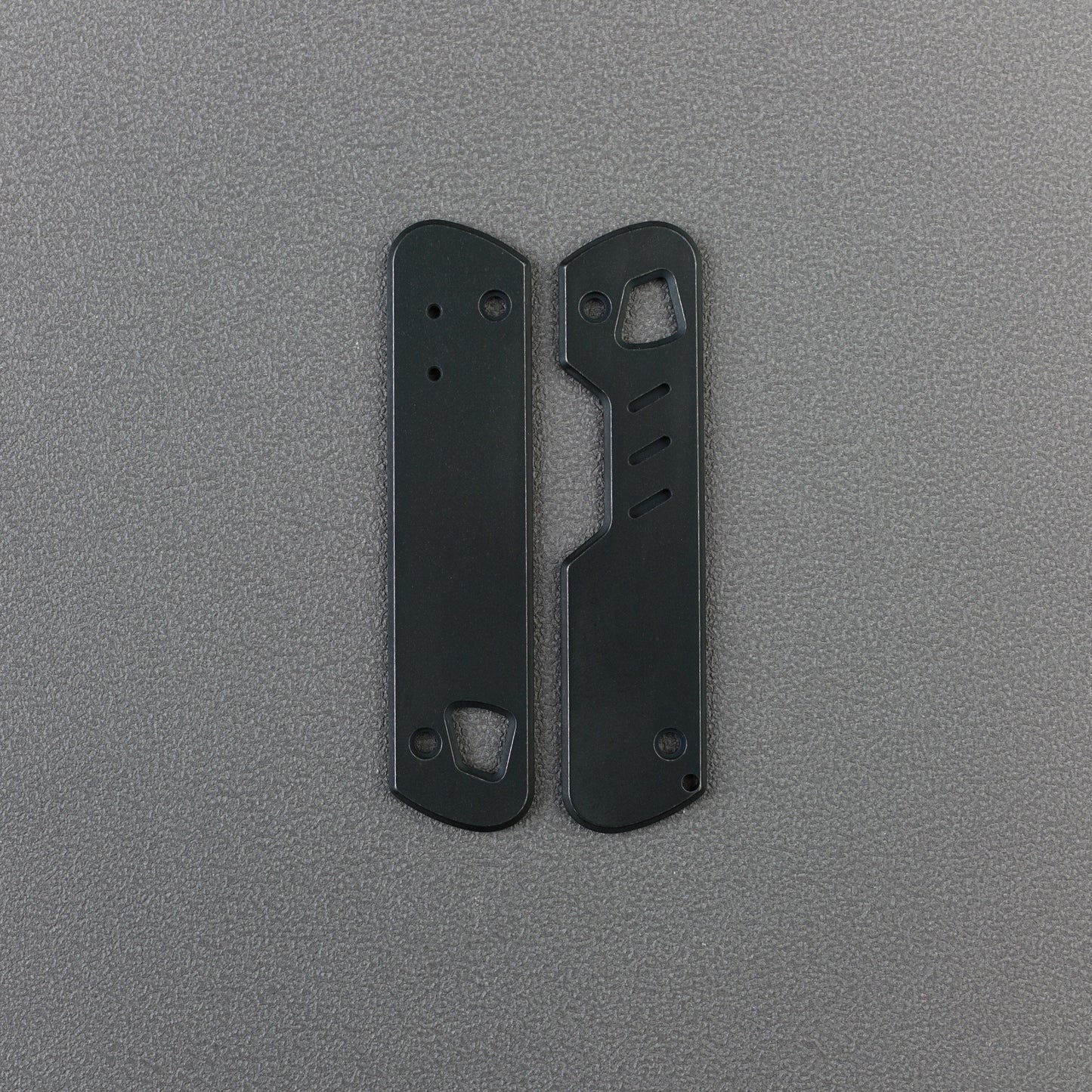 TC4 Titanium Handle Scale Set for T4, PVD Black Stonewashed, DIY Replacement
