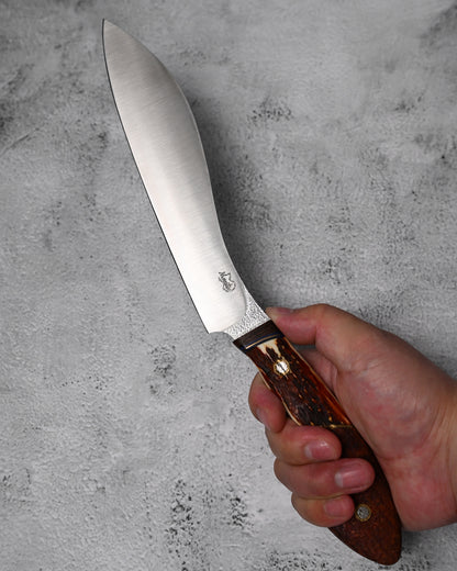 Japan Made Yoshio Sugiyama Handmade VG10 Chef Knife｜Deer Antler & Rosewood Handle