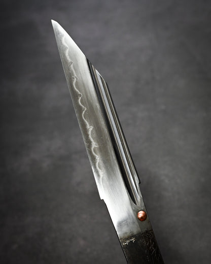 Yukio Nibu – One-Off Custom Knife R8-14 Reclaimed Seki Military Sword Fragment