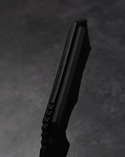 Black-One Japanese Fixed Blade Knife by Kiku knives (Masayuki Matsuda) Aogami Super Black G10