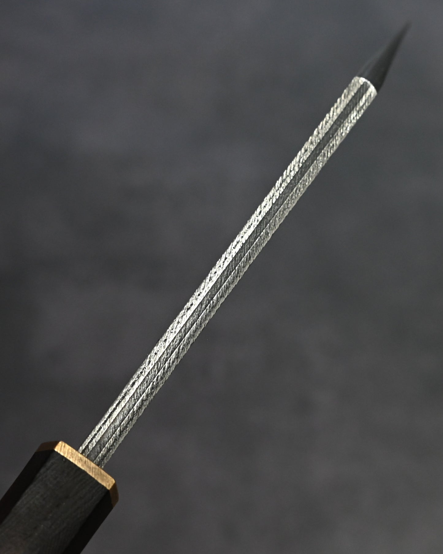 Sunizumi Knives “Little Brown” Full Custom Outdoor Bunka Knife R2 Damascus (#8)