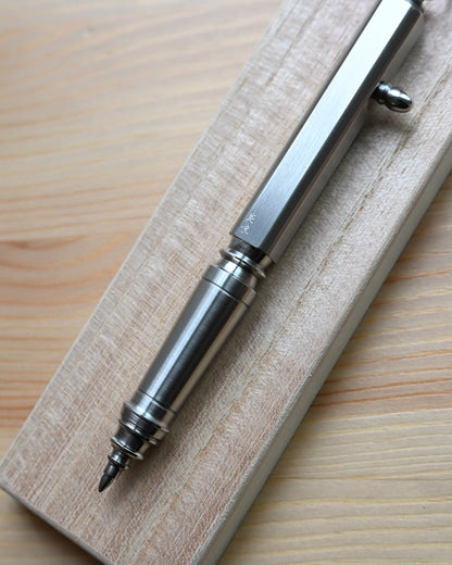 Nakayama Hideotoshi Handmade Tactical Pen – Bolt Action Mechanism | Mechanical Steampunk Aesthetic